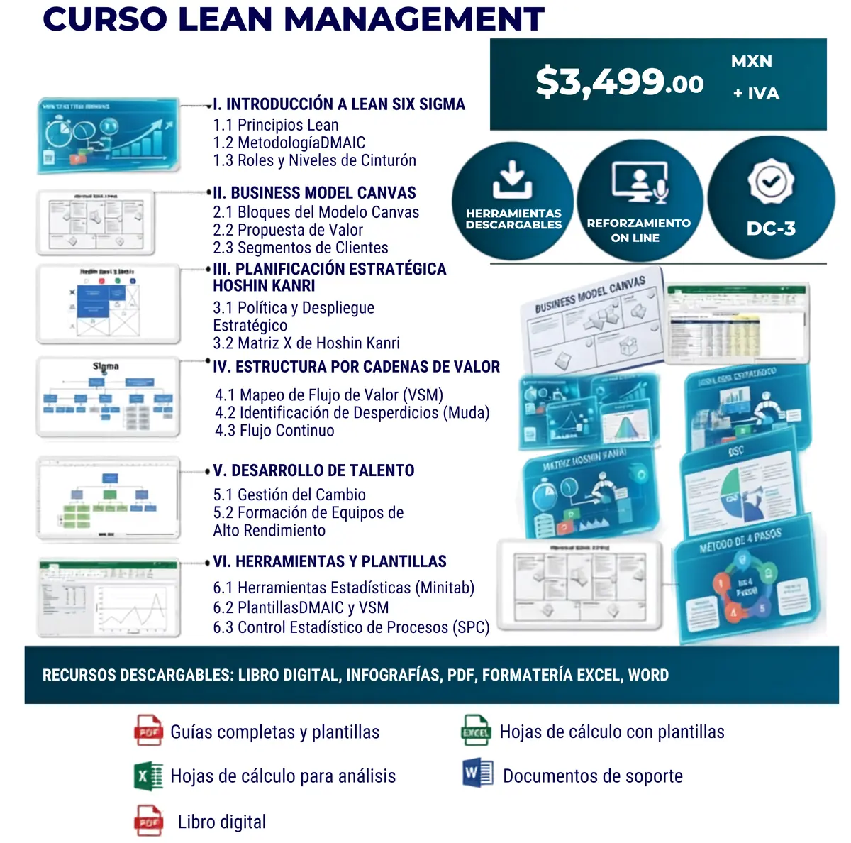 Banner del curso Lean Six Sigma Management